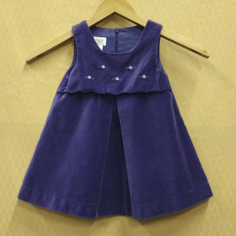 Talbots infant velvet jumper 6M